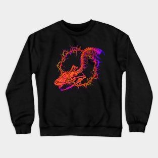 Grungy Boa Skull V2 Crewneck Sweatshirt